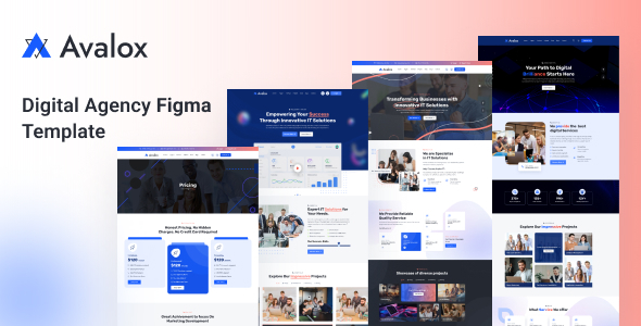 Avalox - IT Solutions Agency Figma Template