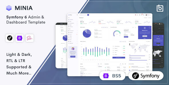 Minia - Symfony Admin & Dashboard Template