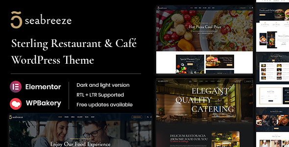 Seabreeze – Restaurant and Cafe WordPress Theme