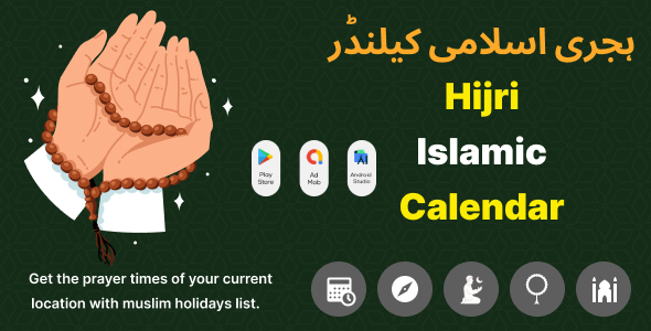 Hijri calendar - Prayer Time - Islamic calendar - Gregorian calendar - Muslim Holidays