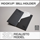 Bill Holder | 3D Model Mockup - 3DOcean Item for Sale
