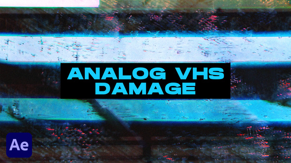 Analog VHS Damage Transitions | After Effects alt