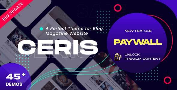 Ceris - News Magazine WordPress Theme