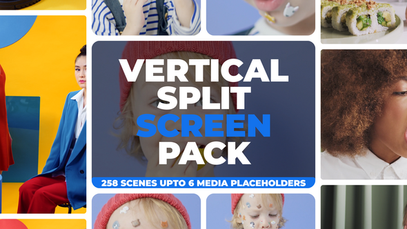 Vertical Split Screen Pack - MOGRT