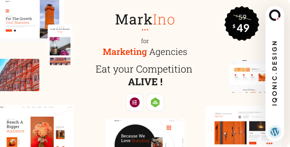 Markino - Marketing Agency Creative WordPress Theme