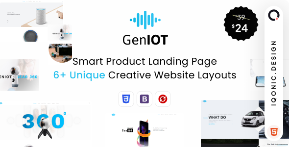 Geniot - IOT Devices Product Landing Page