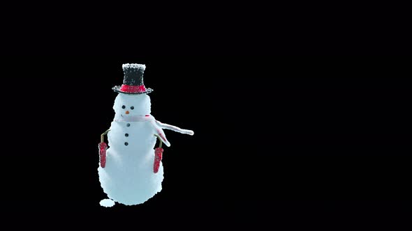 58 Snowman Dancing 4K