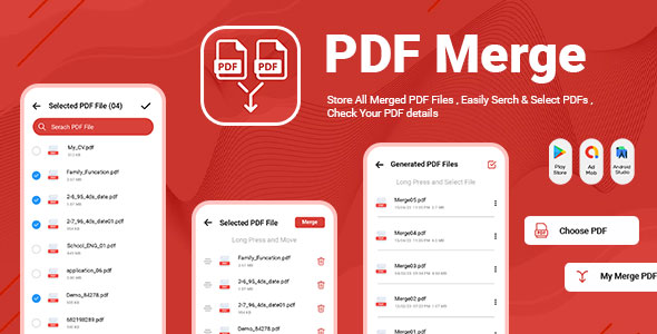 Merge PDF - Merge Multiple - PDF Editor - PDF Files - Combine PDF - PDF Reader - Rearrange PDF