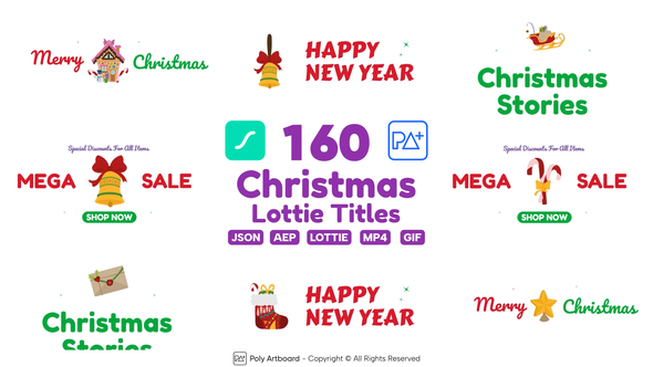 160 Christmas Sale&Greeting Badges