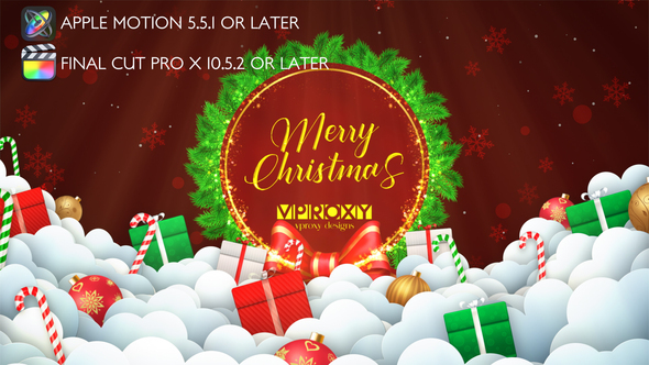 Christmas Greetings - Apple Motion alt