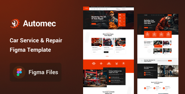 Automec - Car Service & Repair Figma Template