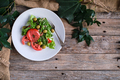 Mixed salad on rustic table - PhotoDune Item for Sale