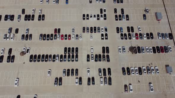 Aerial View Of Car Parking