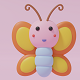 Cartoon Cute Butterfly 3D model - 3DOcean Item for Sale