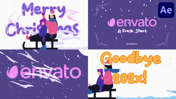 Christmas Logo for After Effects