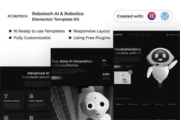Robotech - AI & Robotics Elementor Template Kit