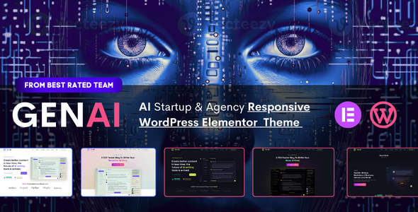 Gen AI – AI Agency & Technology Startup Elementor WordPress Theme