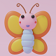 Cartoon Cute Butterfly 1 3D model - 3DOcean Item for Sale