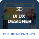 UI UX Designer Illustration - 3DOcean Item for Sale