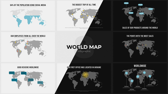Infographic - World Map / PR