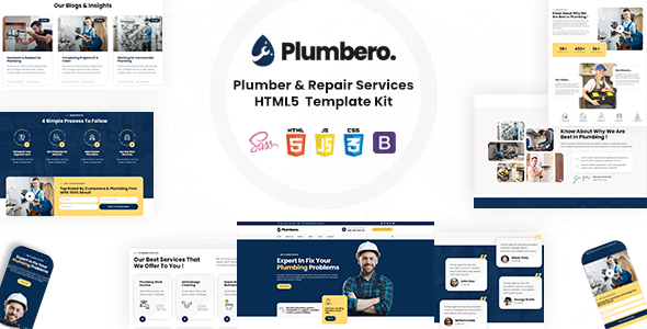 Plumbero - Plumber & Repair Services HTML Template