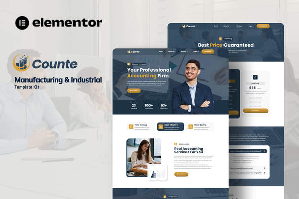 Counte - Manufacturing & Industrial Elementor Template Kit