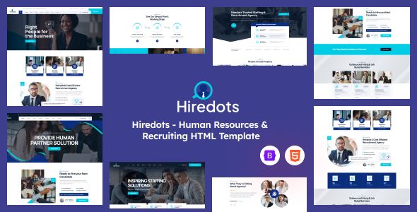 Hiredots - Human Resources & Recruiting HTML Template