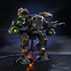 Mech in military style - 3DOcean Item for Sale