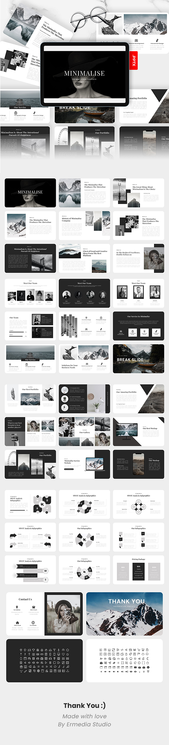 Minimal Powerpoint Templates 