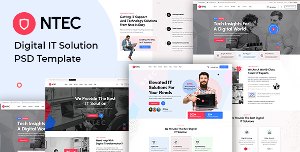 Ntec – Digital IT Solutions PSD Template