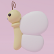 Cartoon Cute Butterfly 5 3D model - 3DOcean Item for Sale