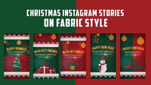 Christmas Instagram Stories on Fabric