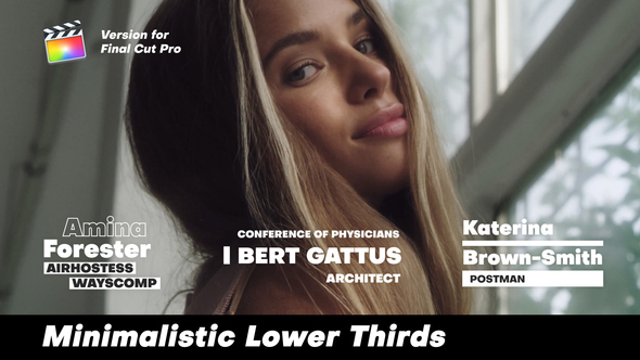 Minimalistic Lower Thirds | FCPX alt