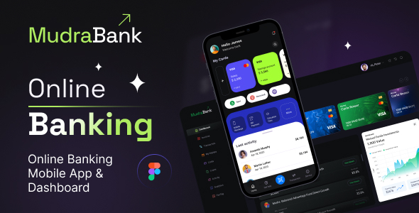 Mudra Bank | Mobile Banking App Figma Template