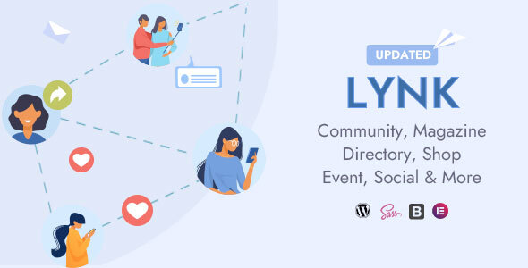Lynk – Social Networking, Community, Shop Vendor and Listing Direcotry WordPress Theme