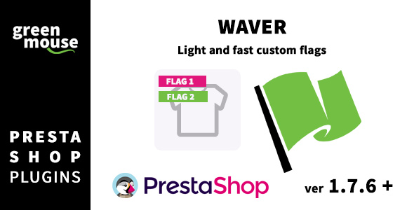 Waver - light and fast PrestaShop product flags