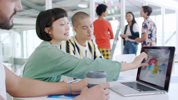 Creatives working in a modern office