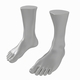 Male Realistic Feet Base Mesh - 3DOcean Item for Sale