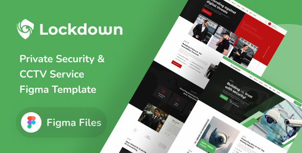 Lockdown - Private Security & CCTV Service Figma Template