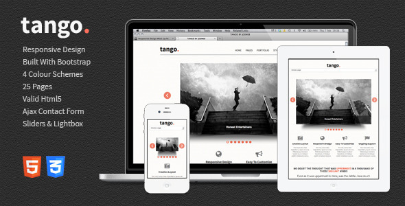 Tango - responsywny szablon HTML5