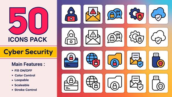 Dual Icons Pack - Cyber Security Icons