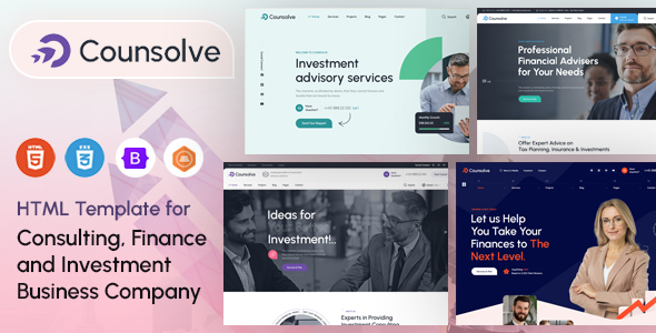 Counsolve - Consulting & Investments HTML Template
