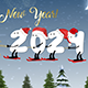 New Year Cartoon Skier | After Effects - VideoHive Item for Sale
