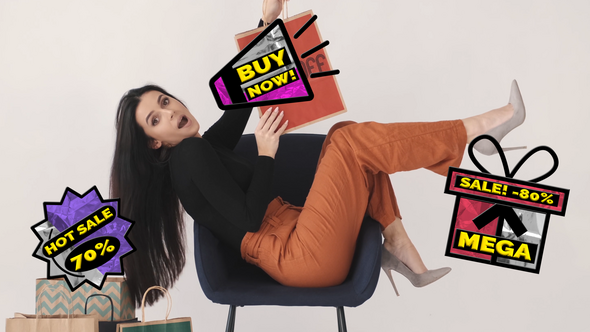 Colorful Sales Badges alt