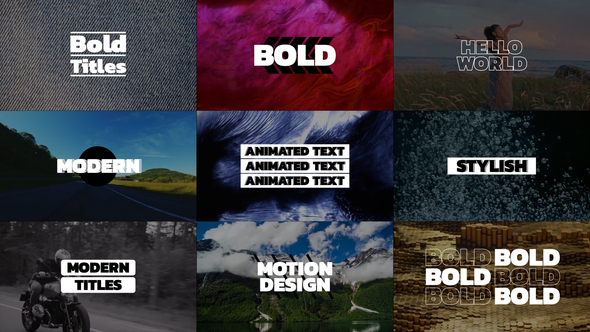 Bold Titles | FCPX & Apple Motion