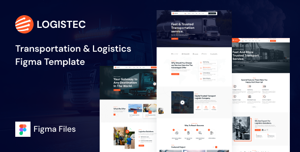 Logistec – Transportation & Logistics Figma Template