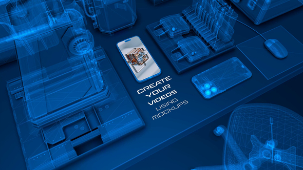 High Tech Wireframe Mockups alt