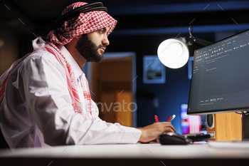 Arab App Developer Running Algorithms