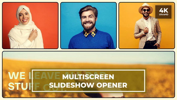 Multiscreen Slideshow | Split Screen Opener | Dynamic Intro