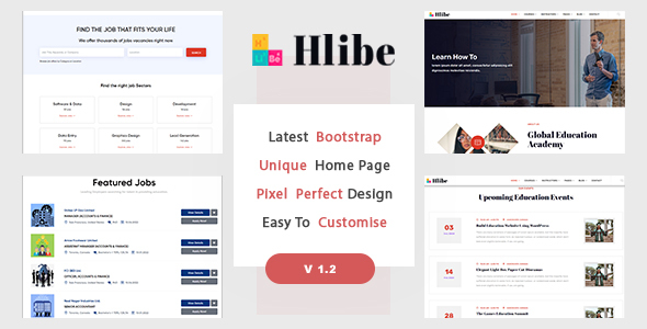 Hlibe - Education & Job Board HTML5 Template